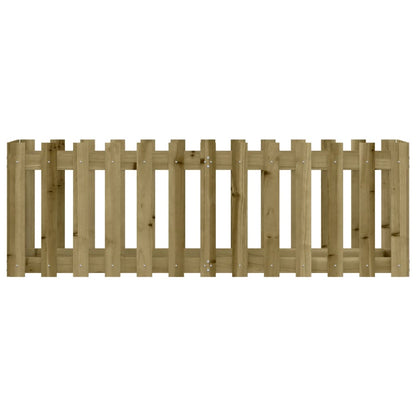 Hochbeet Lattenzaun-Design 150X50X50 Cm Kiefernholz Imprägniert
