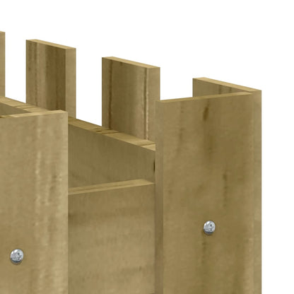 Hochbeet Lattenzaun-Design 150X50X50 Cm Kiefernholz Imprägniert