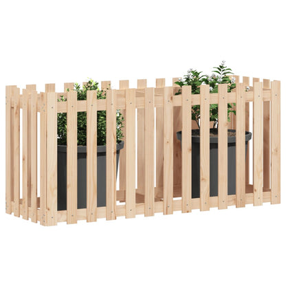 Hochbeet Lattenzaun-Design 150X50X70 Cm Massivholz Kiefer