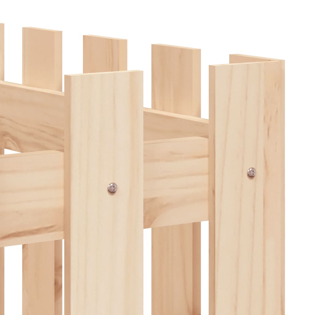 Hochbeet Lattenzaun-Design 150X50X70 Cm Massivholz Kiefer