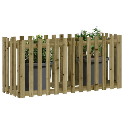 Hochbeet Lattenzaun-Design 150X50X70 Cm Kiefernholz Imprägniert