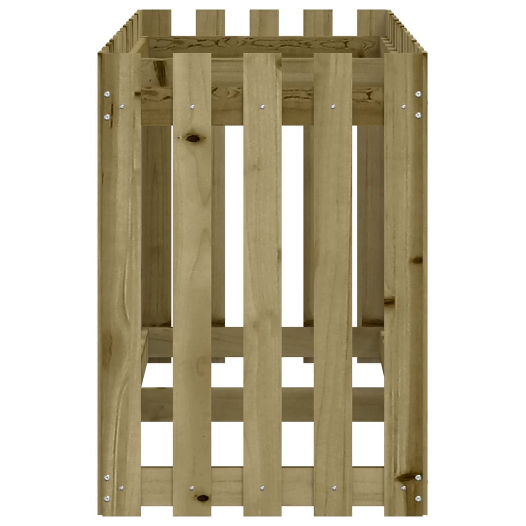 Hochbeet Lattenzaun-Design 150X50X70 Cm Kiefernholz Imprägniert