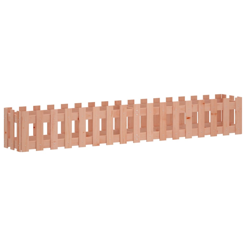 Hochbeet Lattenzaun-Design 200X30X30 Cm Massivholz Douglasie
