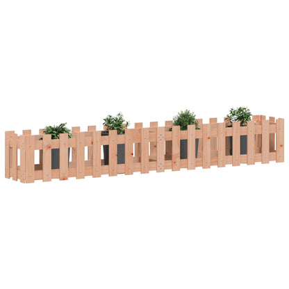 Hochbeet Lattenzaun-Design 200X30X30 Cm Massivholz Douglasie