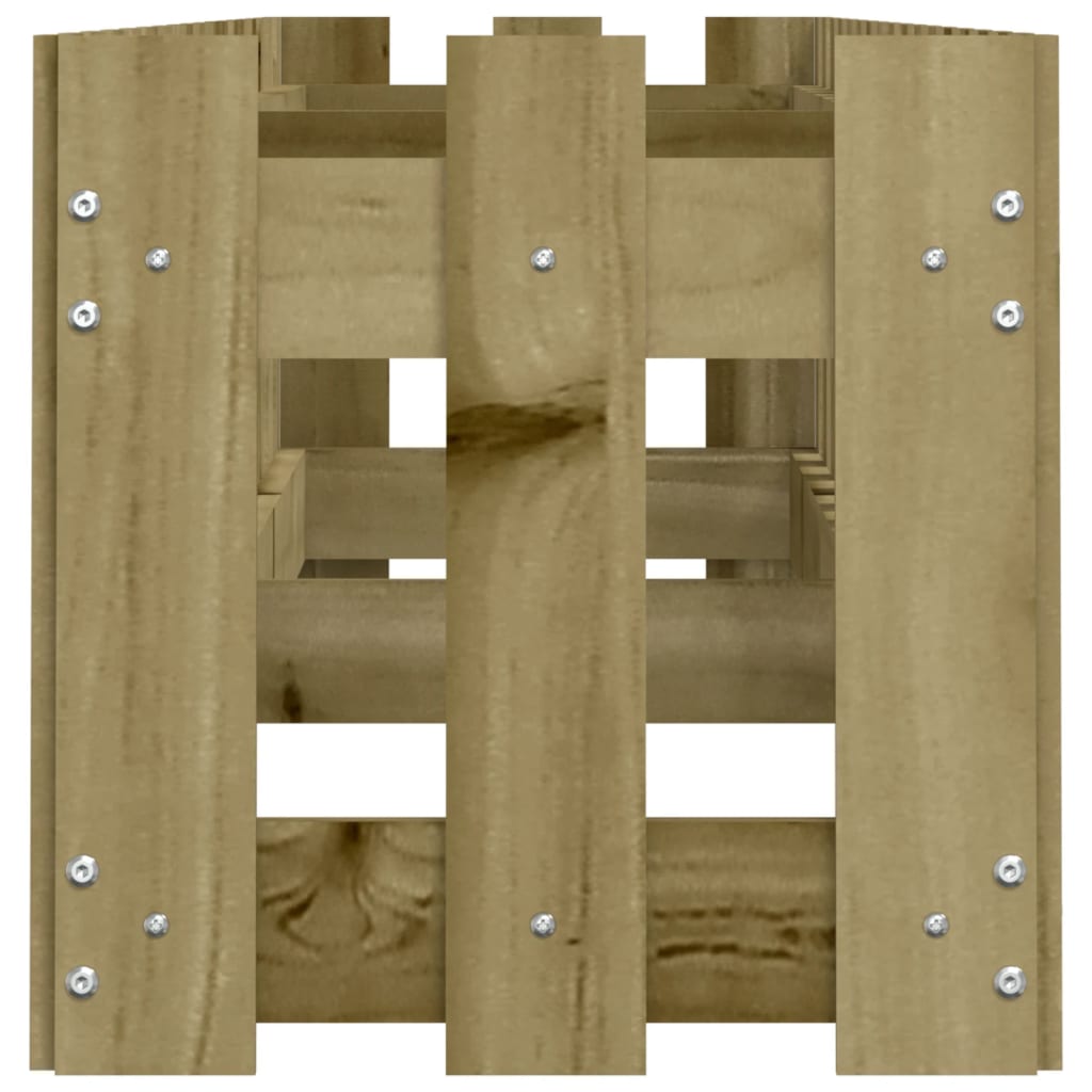 Hochbeet Lattenzaun-Design 200X30X30 Cm Kiefernholz Imprägniert