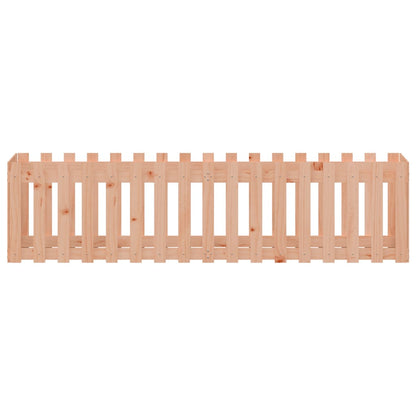 Hochbeet Lattenzaun-Design 200X50X50 Cm Massivholz Douglasie