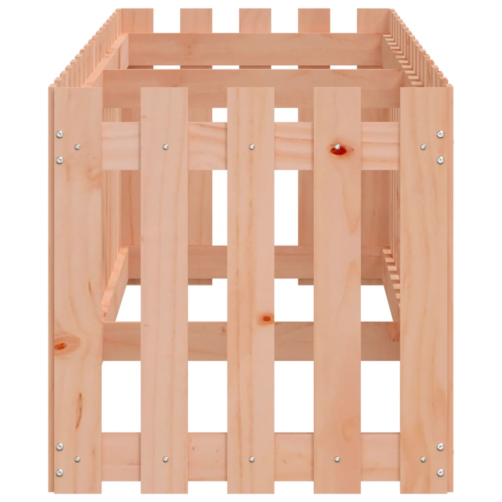 Hochbeet Lattenzaun-Design 200X50X50 Cm Massivholz Douglasie