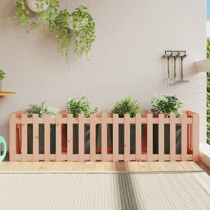 Hochbeet Lattenzaun-Design 200X50X50 Cm Massivholz Douglasie