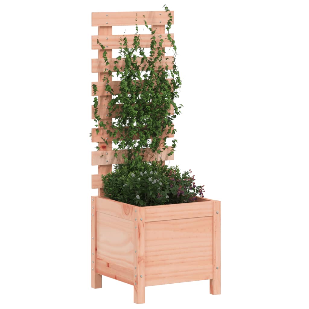 Pflanzkübel Mit Rankhilfe 39X39,5X114 Cm Massivholz Douglasie