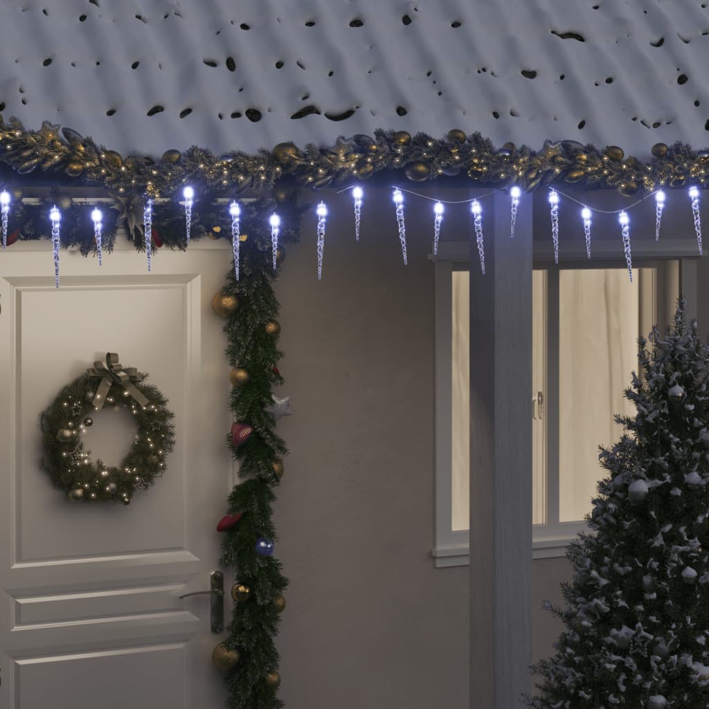 Eiszapfen-Lichterkette 200 Leds 20 M Acryl Pvc