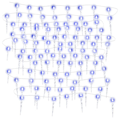 Eiszapfen-Lichterkette 200 Leds 20 M Acryl Pvc