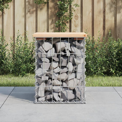 Gartenbank Aus Gabionen 83X31,5X42 Cm Massivholz Douglasie