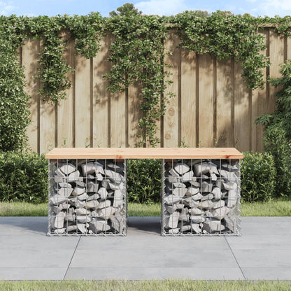 Gartenbank Aus Gabionen 83X31,5X42 Cm Massivholz Douglasie