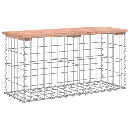 Gartenbank Aus Gabionen 83X31,5X42 Cm Massivholz Douglasie