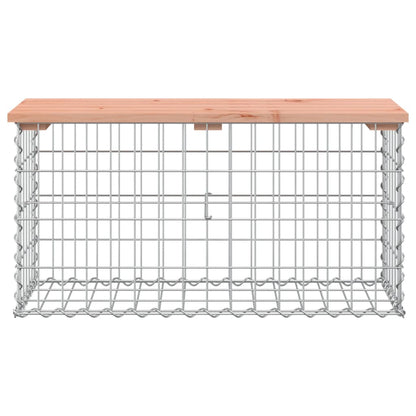 Gartenbank Aus Gabionen 83X31,5X42 Cm Massivholz Douglasie