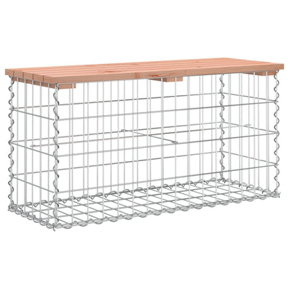 Gartenbank Aus Gabionen 83X31,5X42 Cm Massivholz Douglasie