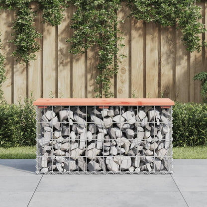 Gartenbank Aus Gabionen 83X31,5X42 Cm Massivholz Douglasie