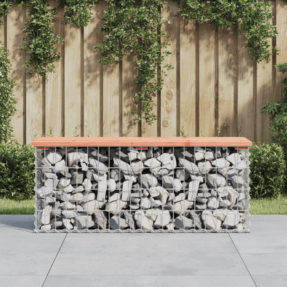 Gartenbank Aus Gabionen 83X31,5X42 Cm Massivholz Douglasie