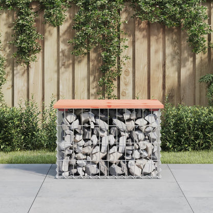 Gartenbank Aus Gabionen 83X31,5X42 Cm Massivholz Douglasie