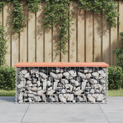 Gartenbank Aus Gabionen 83X31,5X42 Cm Massivholz Douglasie