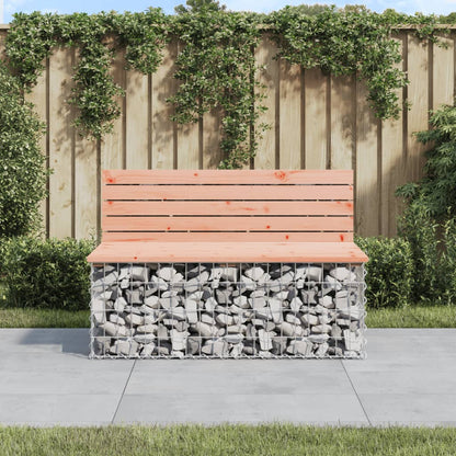Gartenbank Aus Gabionen 143X71X65,5 Cm Massivholz Kiefer