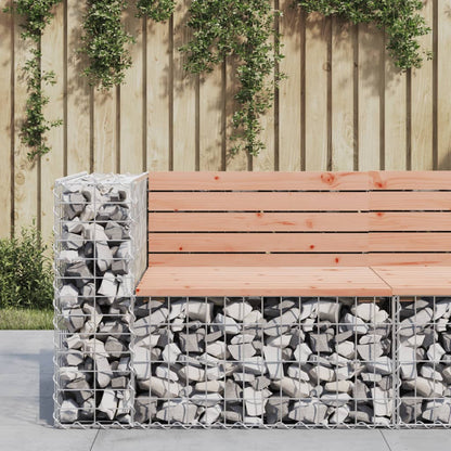 Gartenbank Aus Gabionen 143X71X65,5 Cm Massivholz Kiefer