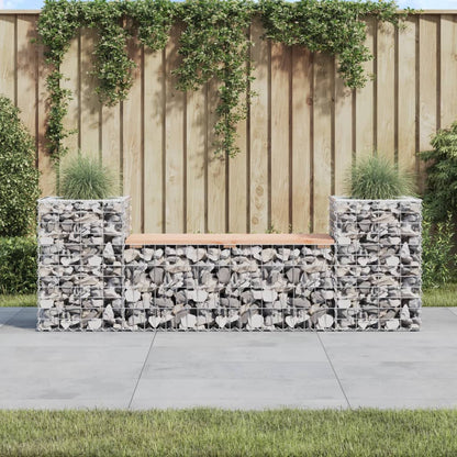 Gartenbank Aus Gabionen 183X41X60,5 Cm Kiefernholz Imprägniert