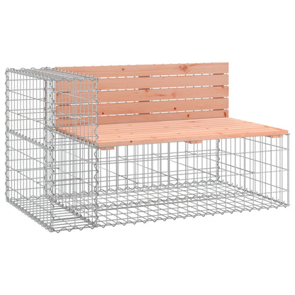 Gartenbank Aus Gabionen 347X71X65,5 Cm Massivholz Douglasie