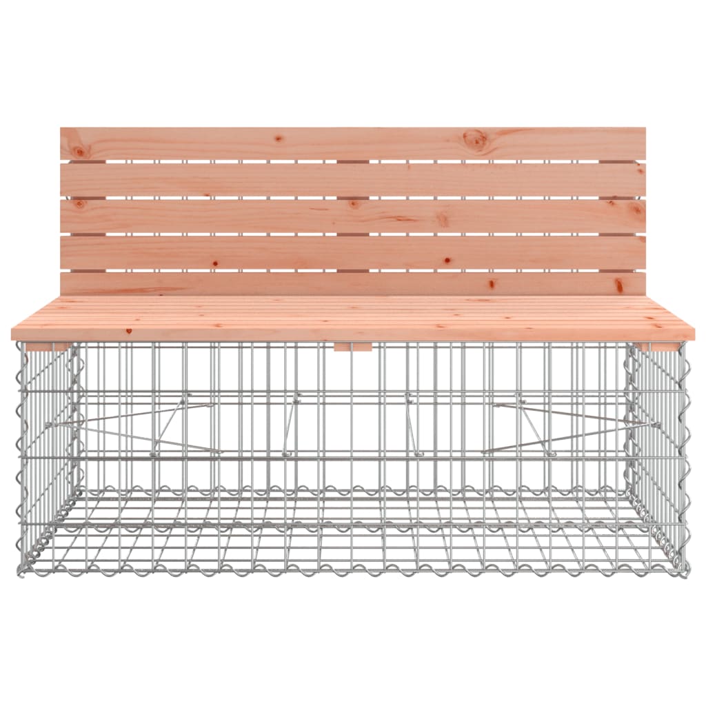 Gartenbank Aus Gabionen 347X71X65,5 Cm Massivholz Douglasie