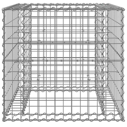 Gabionenkorb Silbern 70X70X65 Cm Verzinktes Eisen