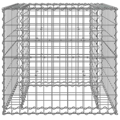 Gabionenkorb Silbern 70X70X65 Cm Verzinktes Eisen