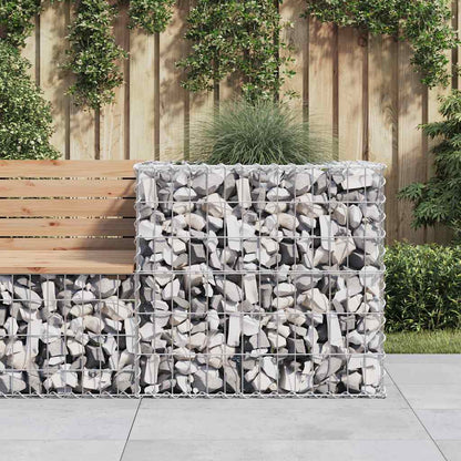 Gabionenkorb Silbern 70X70X65 Cm Verzinktes Eisen