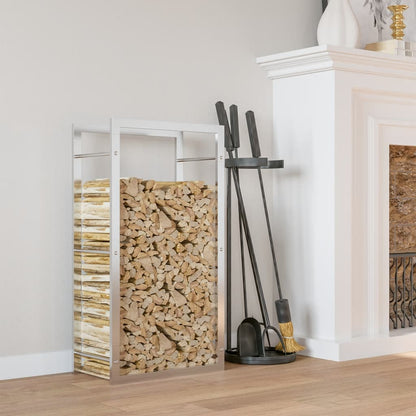 Brennholzregal 80X28X154 Cm Edelstahl