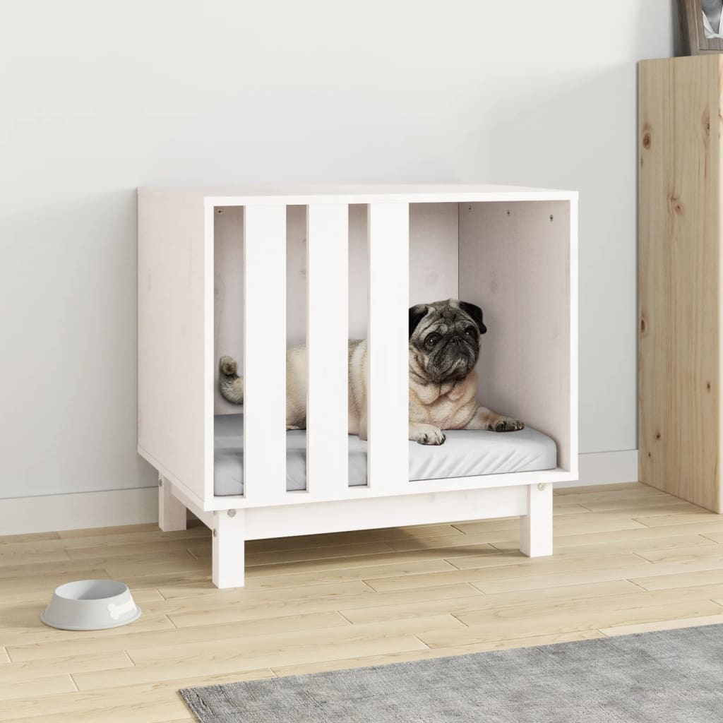 Hundehütte 60X45X57 Cm Massivholz Kiefer