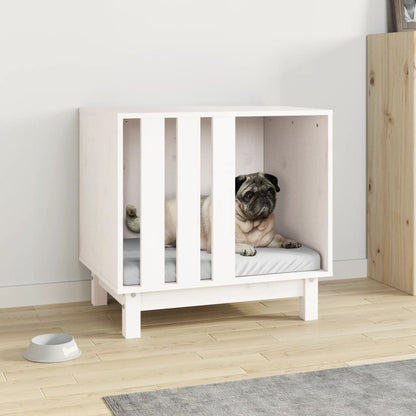 Hundehütte 60X45X57 Cm Massivholz Kiefer