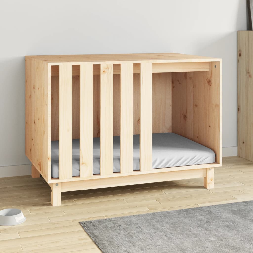 Hundehütte 90X60X67 Cm Massivholz Kiefer