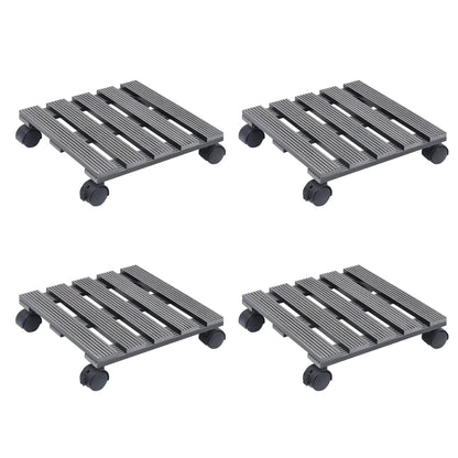 Pflanzenroller 4 Stk. 30X30X7,5 Cm Wpc