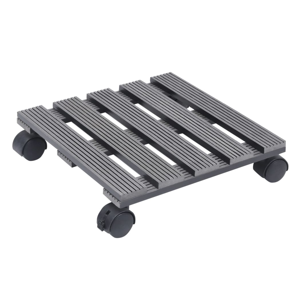Pflanzenroller 4 Stk. 30X30X7,5 Cm Wpc