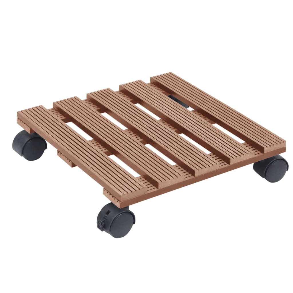Pflanzenroller 4 Stk. 30X30X7,5 Cm Wpc
