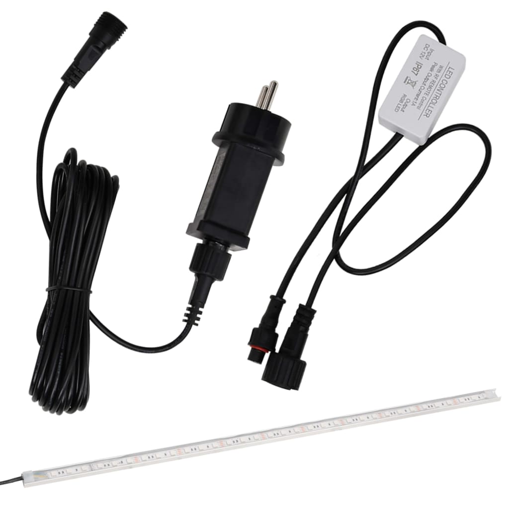 Pool-Wasserfall Mit Leds Edelstahl 110 Cm