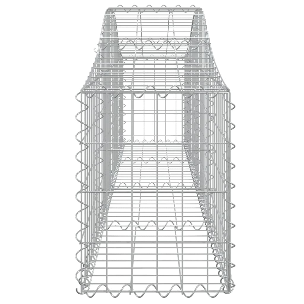 Gabionen Mit Hochbogen 15 Stk. Verzinktes Eisen