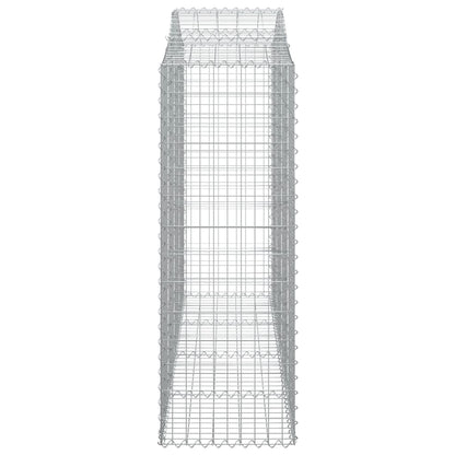 Gabionen Mit Hochbogen 20Stk. 200X50X140/160Cm Verzinktes Eisen