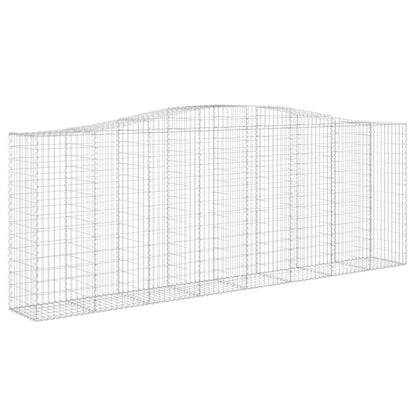 Gabionen Mit Hochbogen 25 Stk 400X50X140/160Cm Verzinktes Eisen