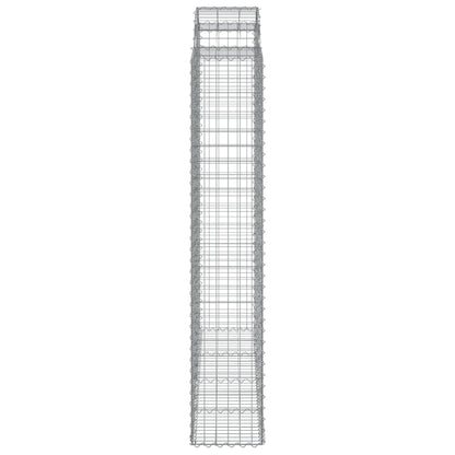 Gabionen Mit Hochbogen 50Stk. 200X50X220/240Cm Verzinktes Eisen