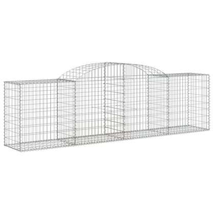 Gabionen Mit Hochbogen 20 Stk. 300X50X80/100Cm Verzinktes Eisen
