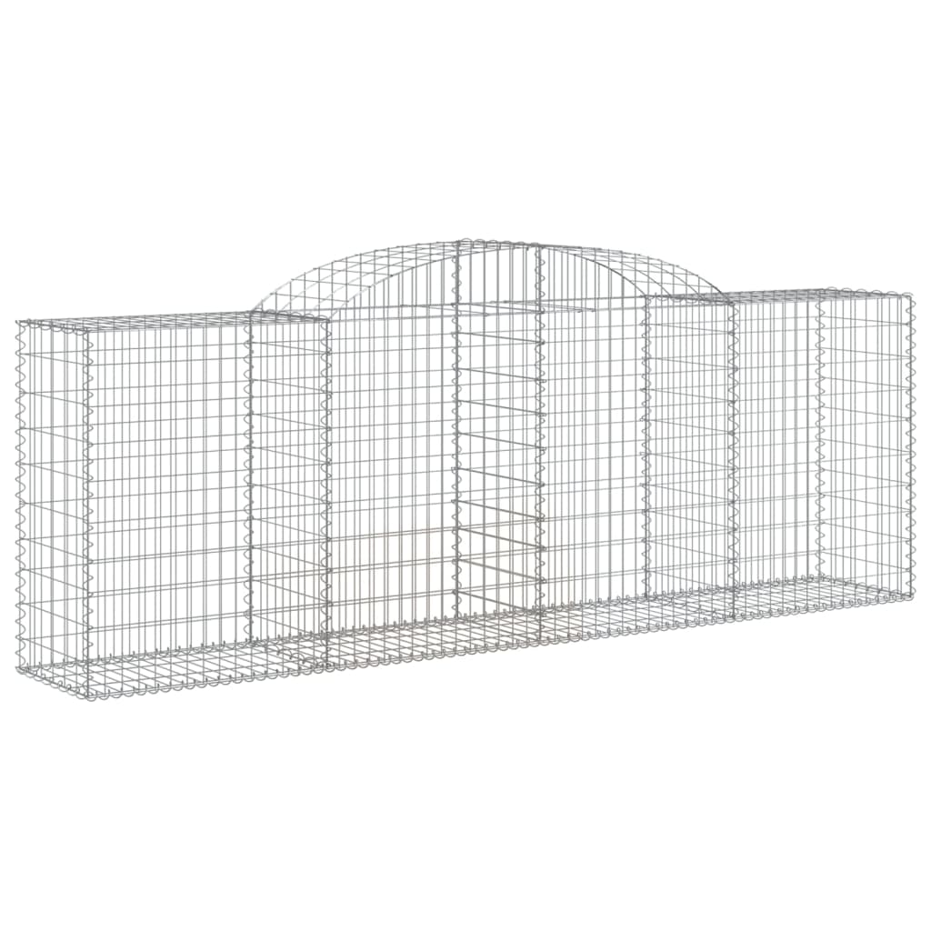 Gabionen Mit Hochbogen 30 Stk 300X50X100/120Cm Verzinktes Eisen