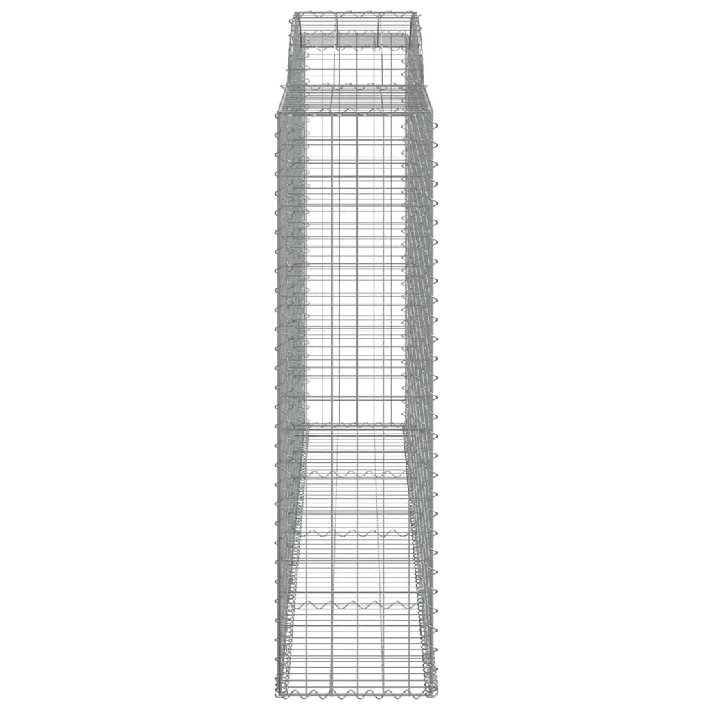 Gabionen Mit Hochbogen 12 Stk 300X50X180/200Cm Verzinktes Eisen