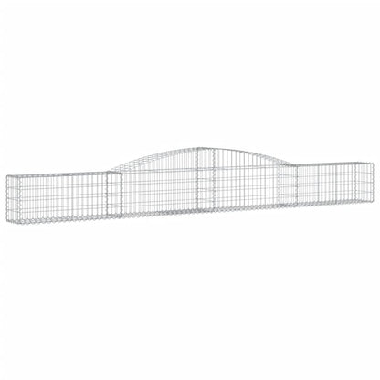 Gabionen Mit Hochbogen 2 Stk. Verzinktes Eisen