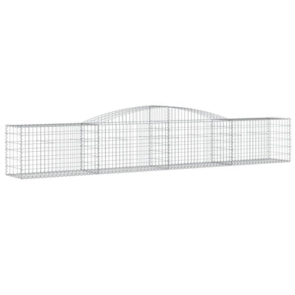 Gabionen Mit Hochbogen 20 Stk. 400X50X60/80Cm Verzinktes Eisen