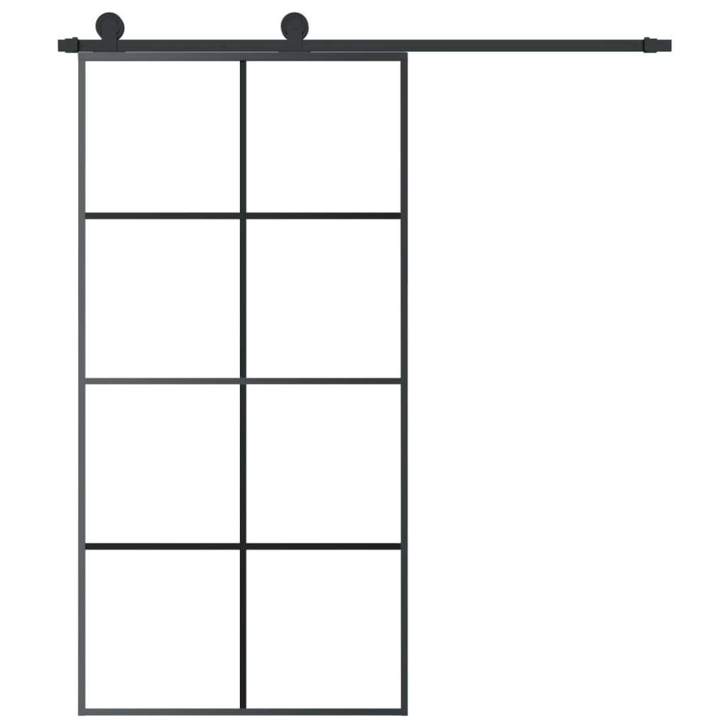 Schiebetür Mit Beschlag 102,5X205 Cm Esg-Glas & Aluminium